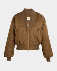 V-Neck Bomber Jacket