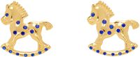 Chopova Lowena Gold Rocking Horse Earrings