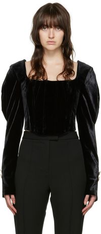 Maiden Name SSENSE Exclusive Black Chantal Blouse