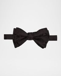 Men's Tonal Paisley Silk Bow Tie