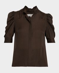 The Houndstooth Blouse