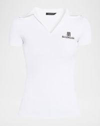 Short-Sleeve Fitted Polo Shirt