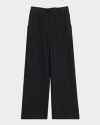 Perla Tailored Straight-Leg Trousers