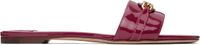 TOM FORD Pink Leather Flat Sandals