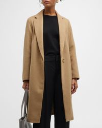 Classic Straight Wool-Blend Coat