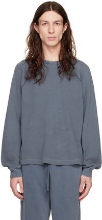 John Elliott Navy Thermal Sweatshirt
