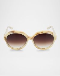 Orleandra Round Acetate Sunglasses