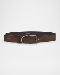 Voyou Logo Leather Belt
