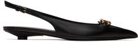 Valentino Garavani Ballerines noires à logo en V The Bold Edition