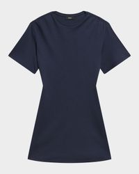 Gathered Shoulder T-Shirt Dress