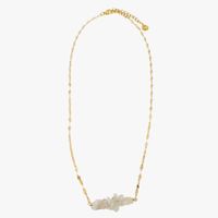 Ginandger - Collier pierre de lune - Taille Unique - Blanc