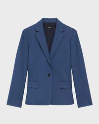 Traceable Wool Slim Blazer Jacket