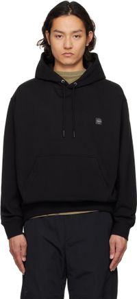Solid Homme Black Gradient Embroidery Back Logo Hoodie