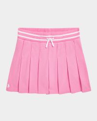 Girl's Pleated Tennis Skort, Size S-XL