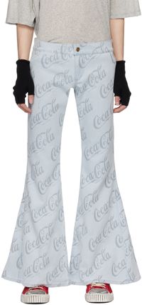 ERL Blue Jacquard Jeans
