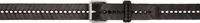 LEMAIRE Ceinture tressée brune à largeur de 3 cm