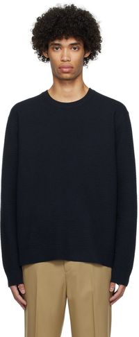 Solid Homme Navy Crewneck Sweater