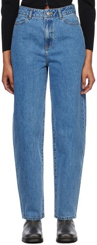 AMOMENTO Blue Tapered Jeans
