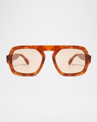 Jane Polarized Acetate Aviator Sunglasses