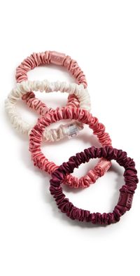 Slip Pure Silk Skinny Scrunchie Ornament Candy Cane One Size