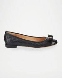 Varina Quilted Bow Ballet Flats