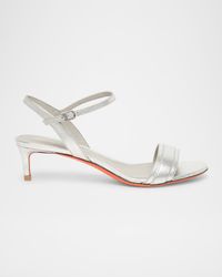 Sirolo Metallic Ankle-Strap Sandals