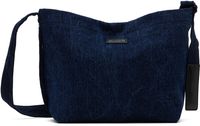 Juun.J Blue Denim Cross Messenger Bag