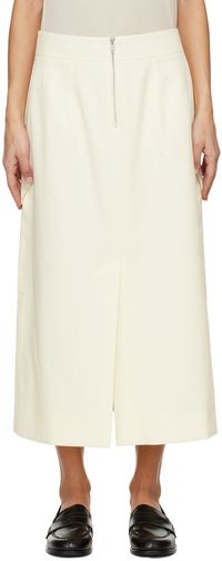 Studio Nicholson Off-White Tyrell Midi Skirt