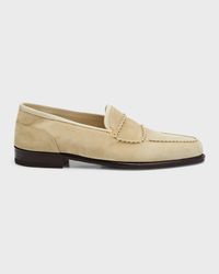 Men's Bath Suede Penny Loafers