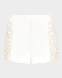 Erica Floral Crochet Shorts