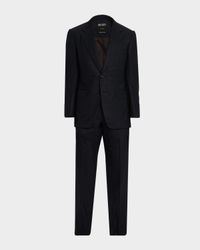 Men's Centoventimila Wool Tonal Stripe Suit
