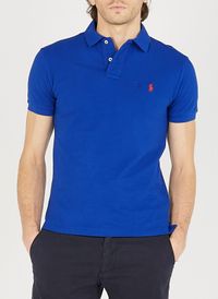 Polo Ralph Lauren - Polo en coton piqué - Taille XL - Bleu