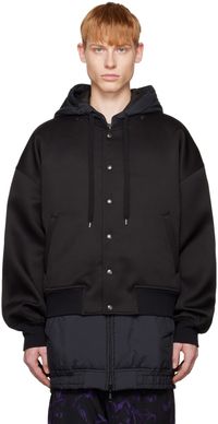 Y's Black Back Pocket Coat