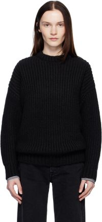 ANINE BING Black Sydney Sweater