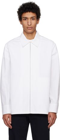 Jil Sander Chemise blanche à glissière