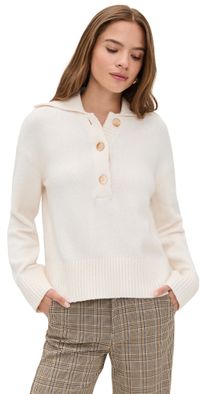 Free People Trading Up Polo Ivory M