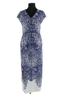 Chloe Stora - Seconde Main - Robe en coton - Taille S - Bleu