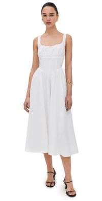 Reformation Balia Linen Dress White 12