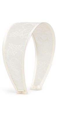 LELET NY Giselle Lace Wide Headband Ivory One Size