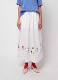 Bobo Choses - Jupe évasée en coton bio - Taille L - Blanc