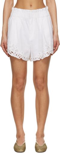 SEA NY White Elke Shorts