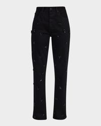 The Embellished Vertical Jeans