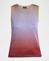 Sparkle Gradient Knit Tank Top
