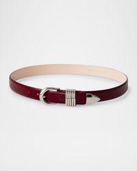 Hollyhock Leather Belt