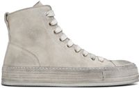 Ann Demeulemeester Off-White Raven High-Top Sneakers