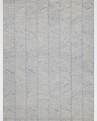 Kascata Hand-Tufted Blue/Ivory Rug, 5' x 8'