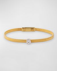 18K Yellow Gold Masai Solitaire Diamond Bracelet