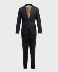 Men's Linen-Wool Solid Suit
