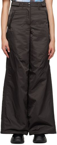 OPEN YY Pantalon ample brun