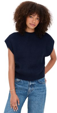 En Saison Karalie Knit Top Navy M